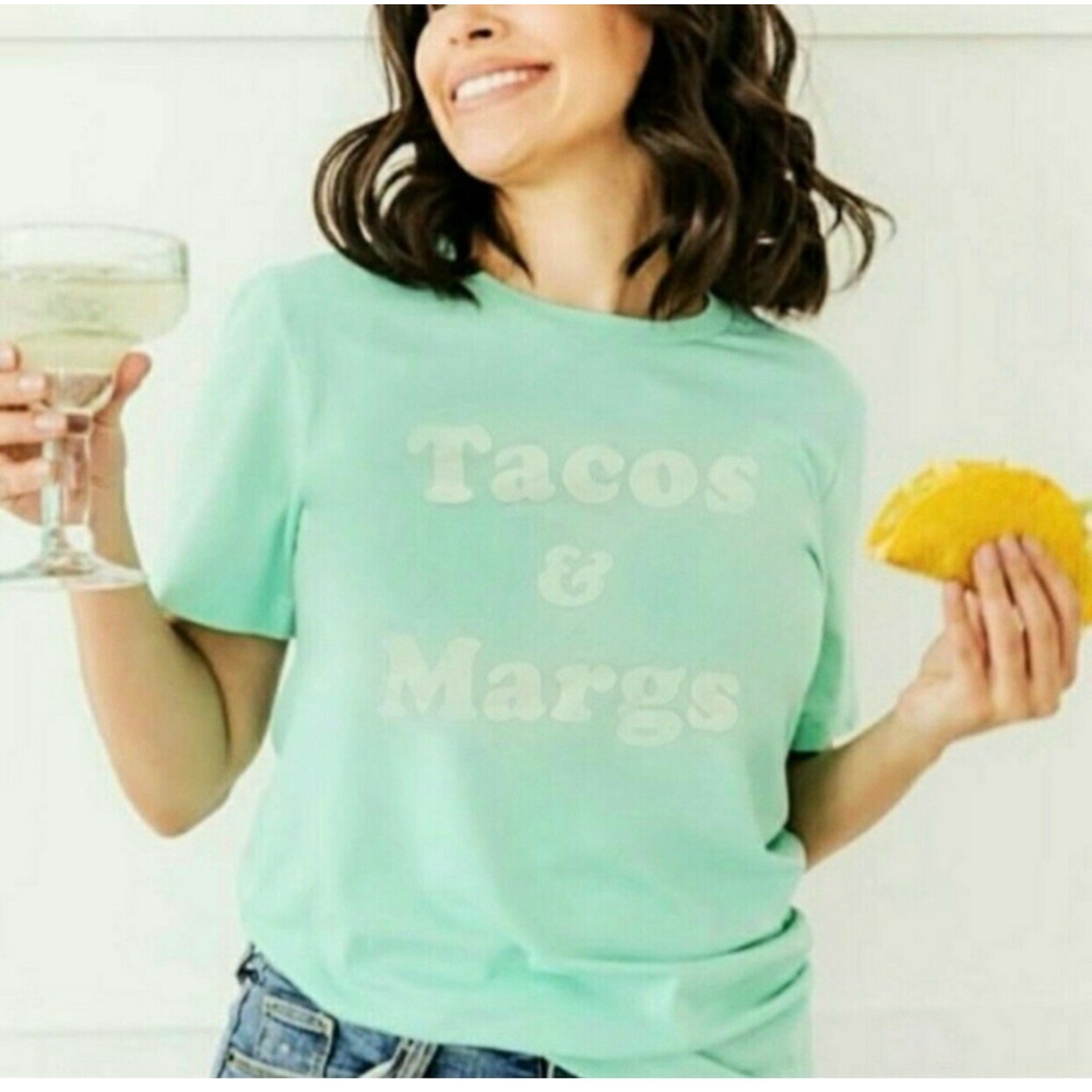 Women's Wildfox tacos and margs T-Shirt Mint Green M